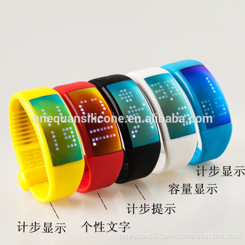new arrival fitness pedometer silicone bracelet